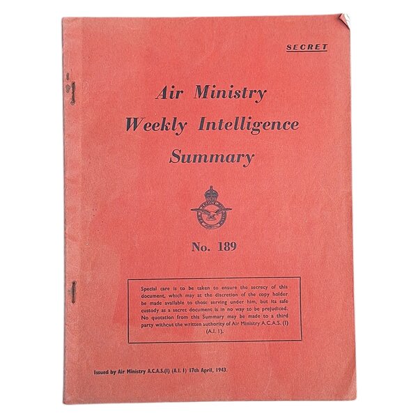 RAF Secret Air Ministry Documents WW2