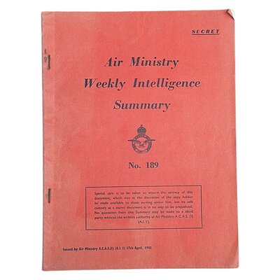 RAF Secret Air Ministry Documents WW2