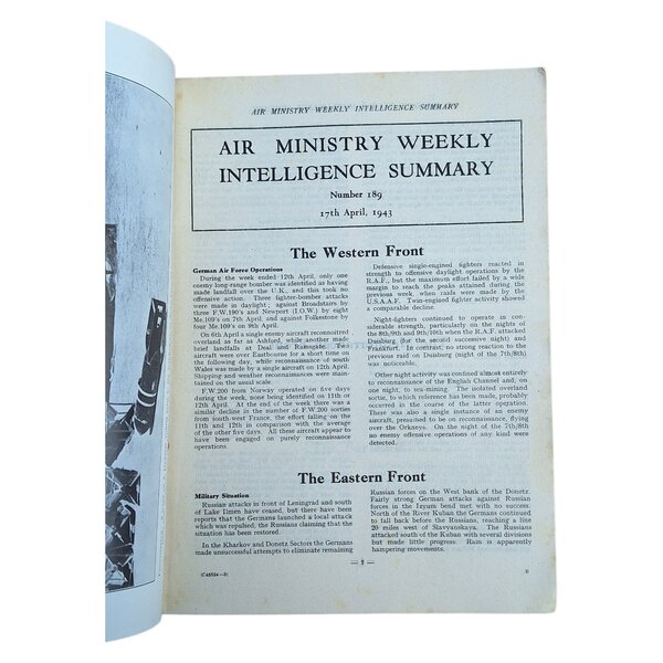 RAF Secret Air Ministry Documents WW2