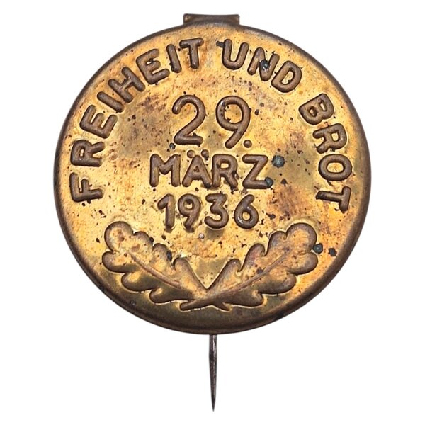 Insigne de journée allemand “Freiheit und Brot”