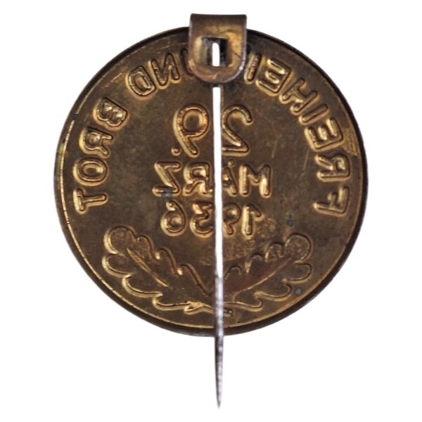 Insigne de journée allemand “Freiheit und Brot”