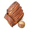Gants et balle de baseball US WW2