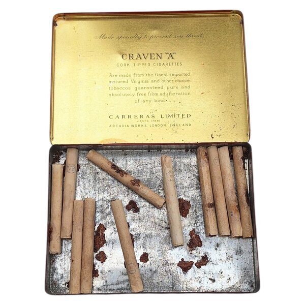 WW2 Boite de Cigarettes Anglaise Craven A