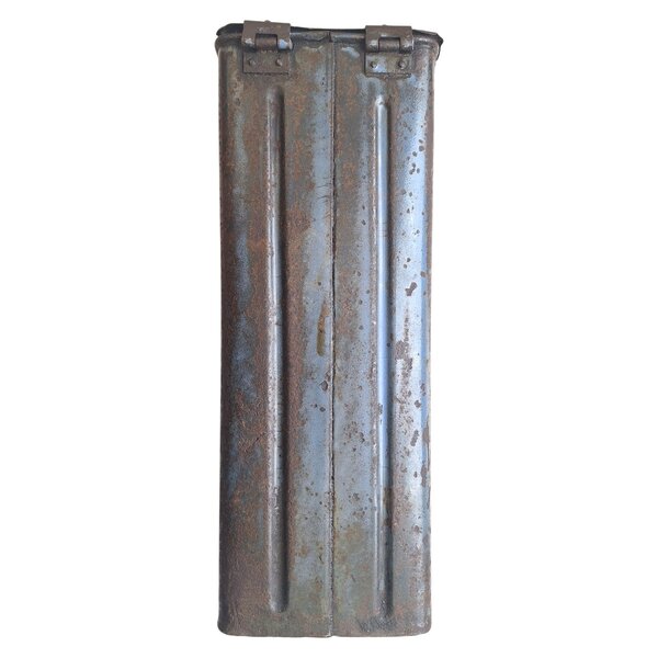 Boîte à café allemande émaillée bleue WW2