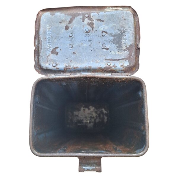 Boîte à café allemande émaillée bleue WW2