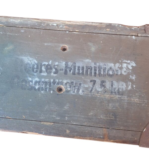 Caisse Sonderkart sFH18 Camouflée Allemand WW2