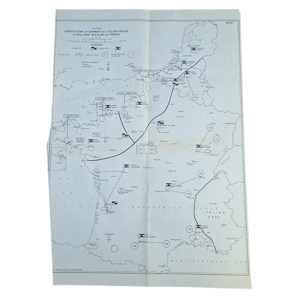 Carte Anglaise WW2