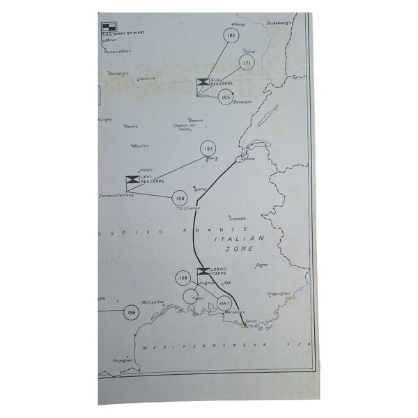 Carte Anglaise WW2