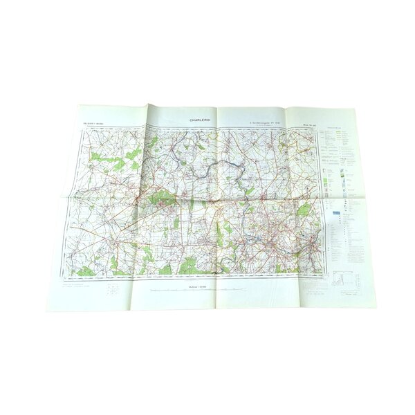 Carte Allemande CHARLEROI 1941 WW2