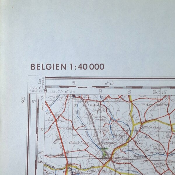 Carte Allemande CHARLEROI 1941 WW2