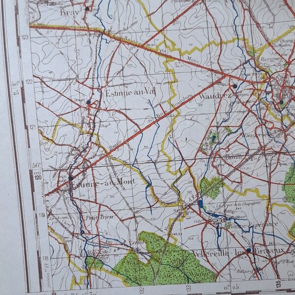Carte Allemande CHARLEROI 1941 WW2