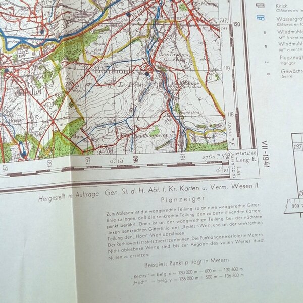 Carte Allemande CHARLEROI 1941 WW2