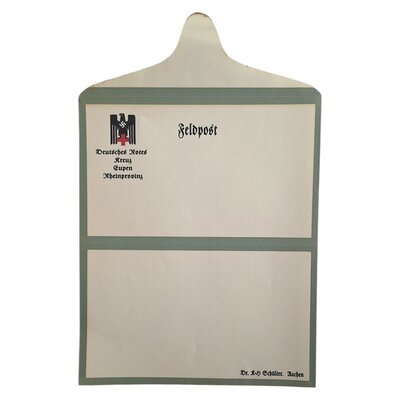 Lettre vierge Allemande DRK Eupen WW2