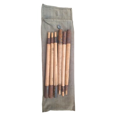 Housse et mâts en bois pour Zeltbahn allemande WW2