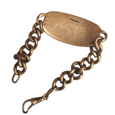 Gourmette soldat US WW2 – Sterling