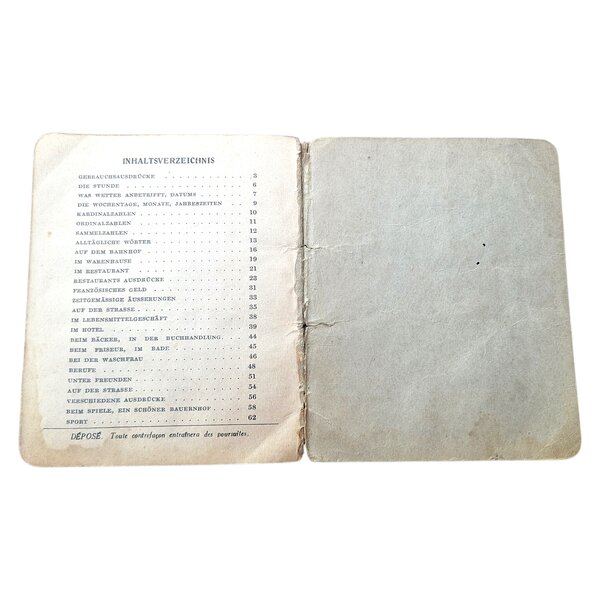 Guide de conversation Allemand Français WW2