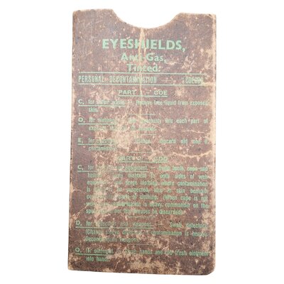 WW2 Lunettes Eyeshields Anti-Gaz MKII