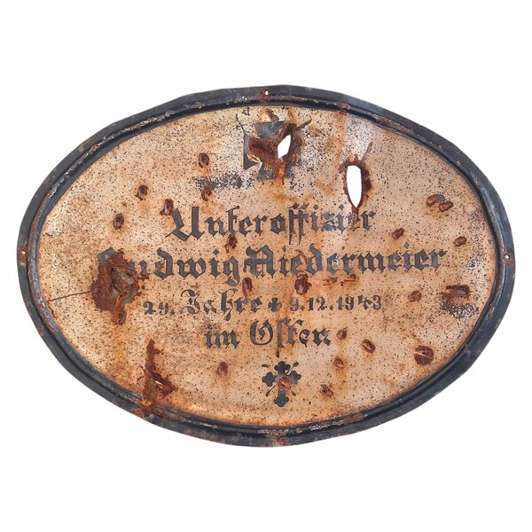 Plaque de tombe allemande Wehrmacht WW2
