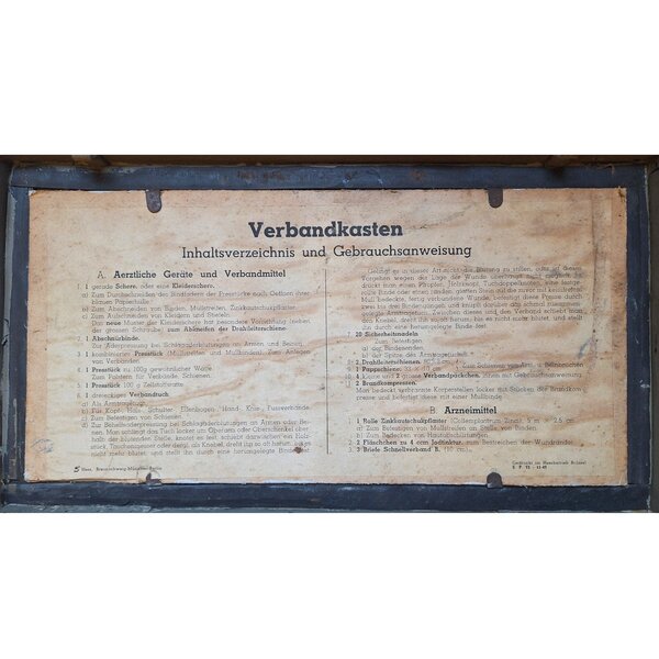 Verbandkasten Allemande Kriegsmarine
