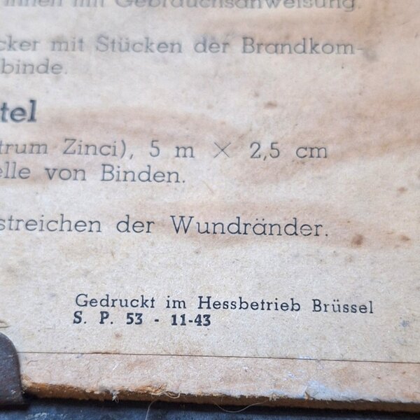 Verbandkasten Allemande Kriegsmarine