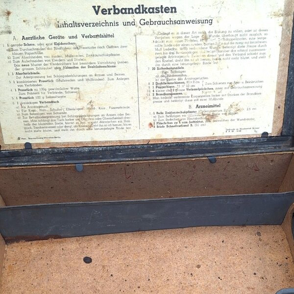 Verbandkasten  Panzer Allemande WW2 Brussel 1943