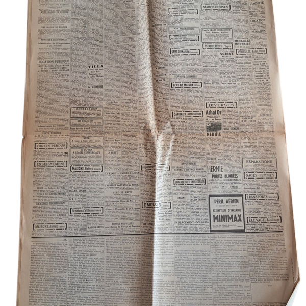 Journal Le Soir 1940